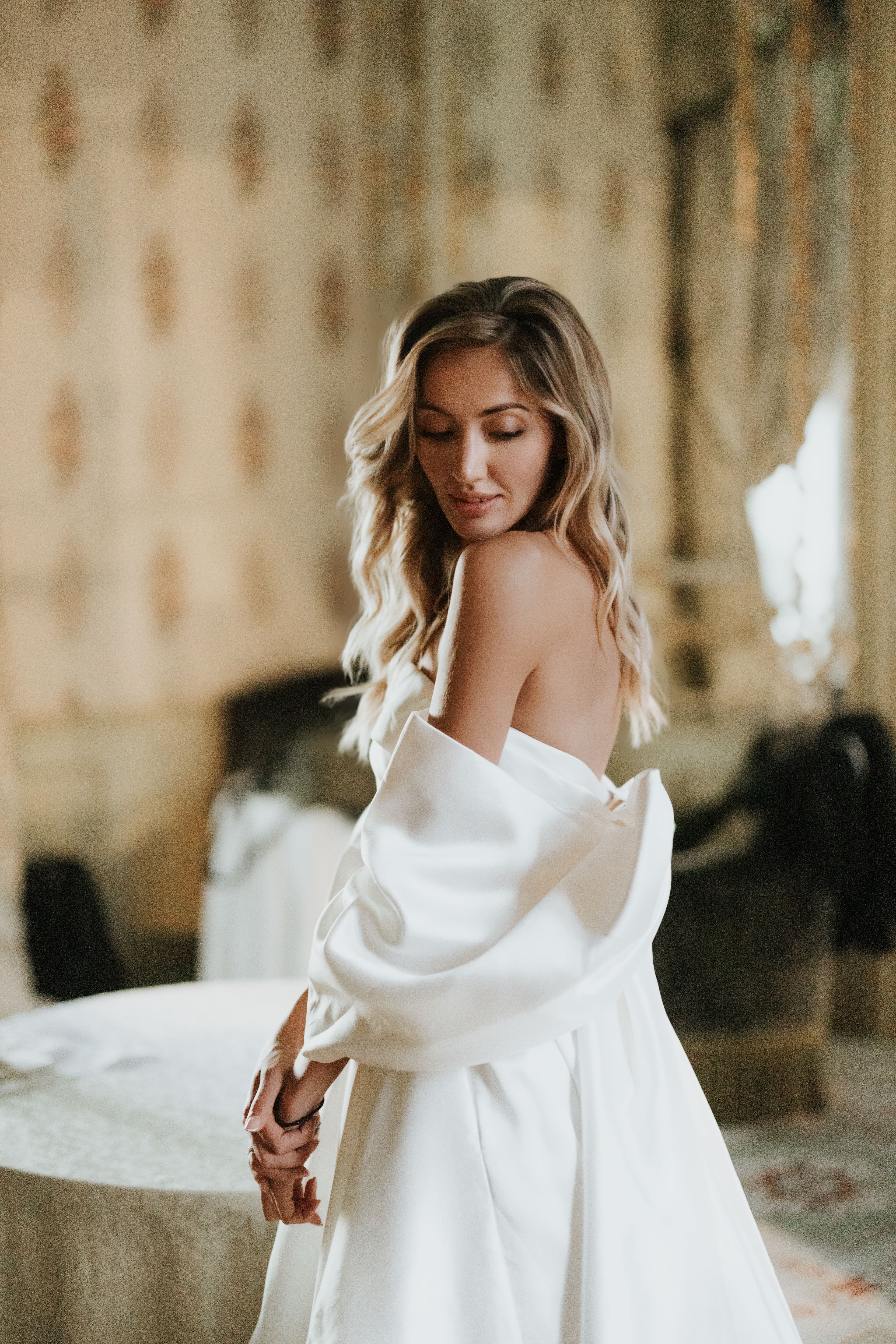 The bride in white