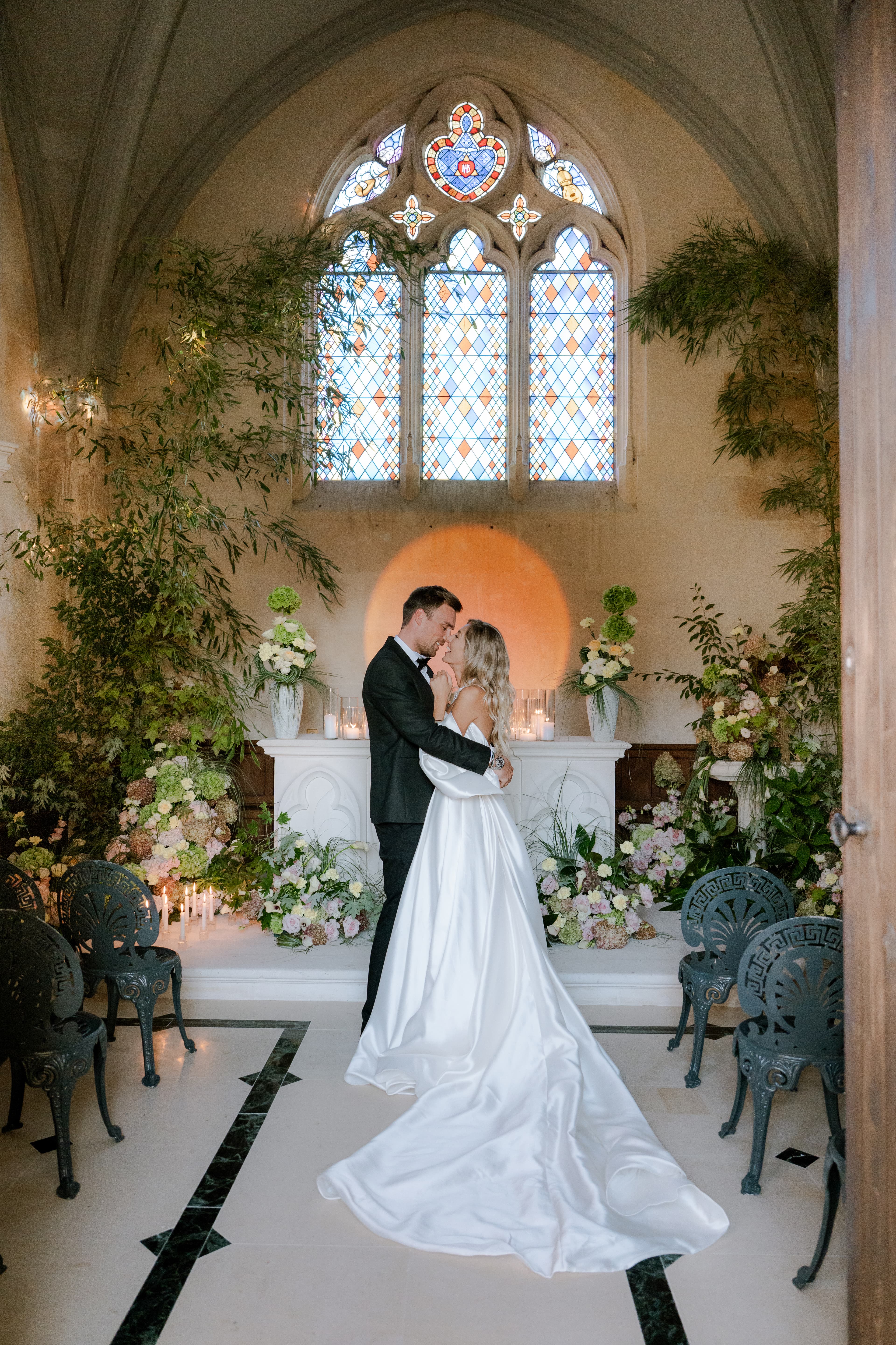The couple in the chapel