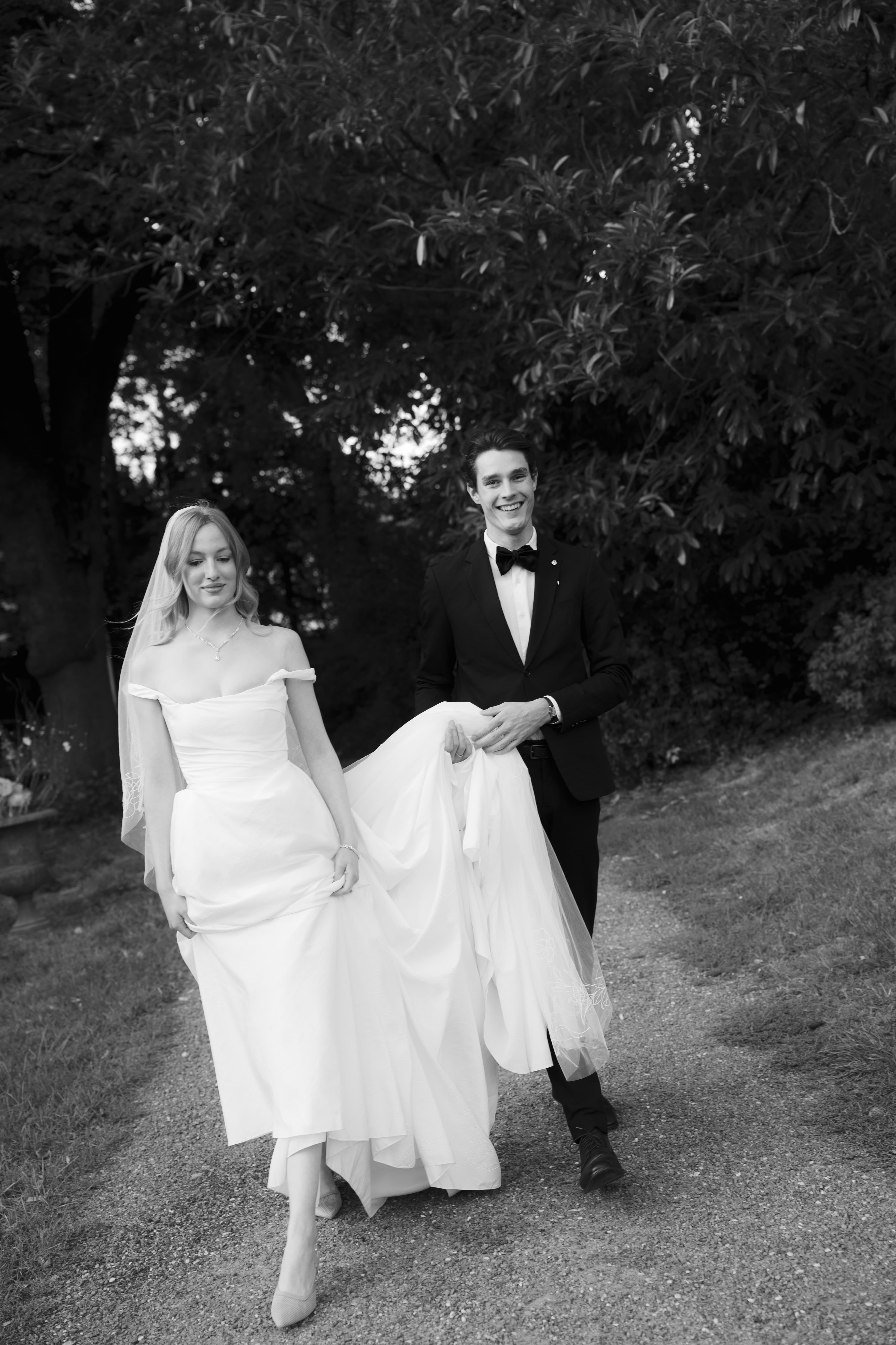 The bride and the groom