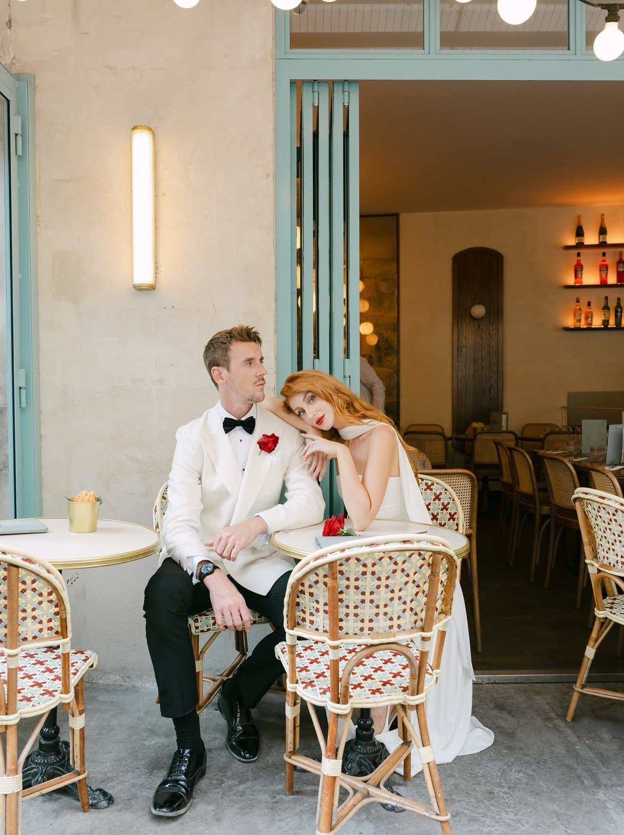 At the Parisian bistro