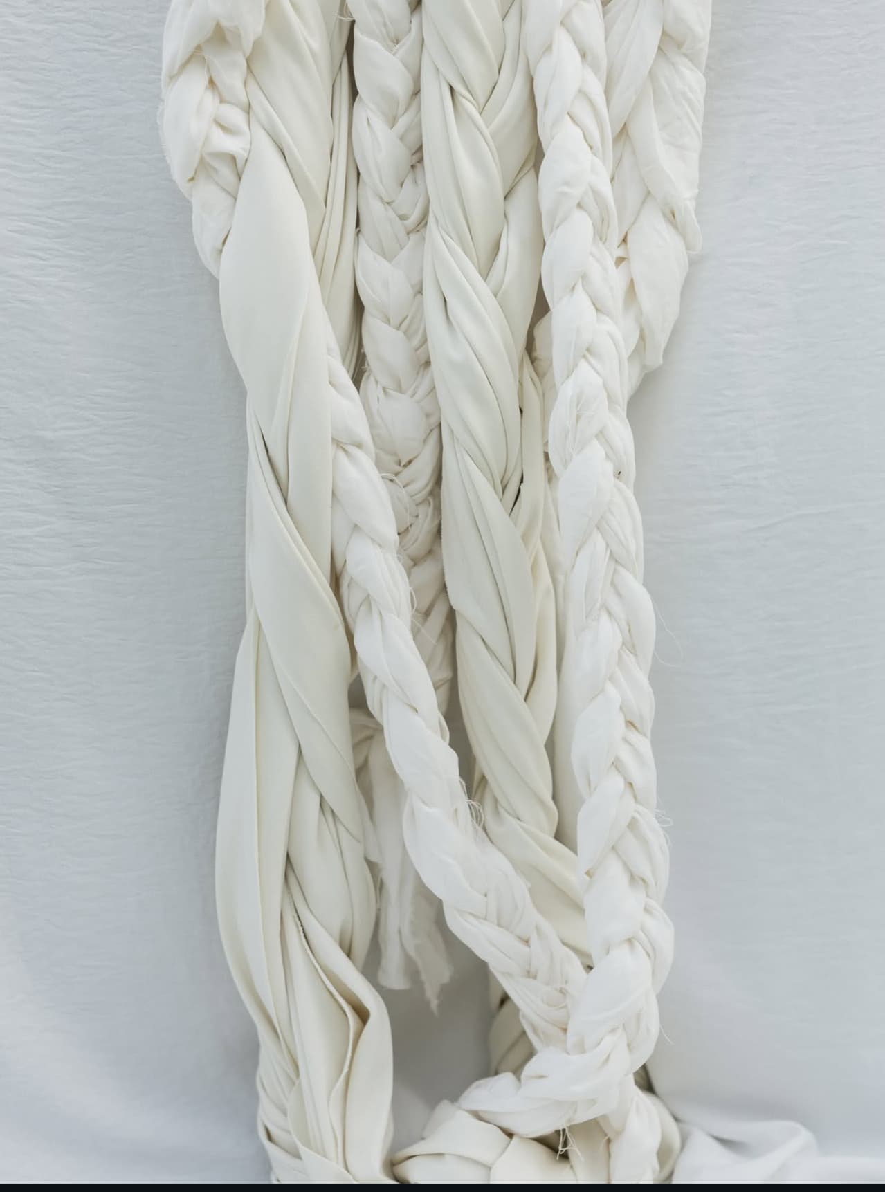 Hand-braided linen runner